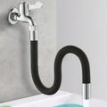 Améliorez votre cuisine et votre salle de bain avec un prolongateur de robinet flexible à 360° - 1 pièce, tube d'extension en caoutchouc de 30 cm