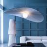 LED Pendant Light Warm Light Color Round Design Pendant Light Fabric Modern Nordic Style Pendant Lamps Dining Room Bedroom Pendant Light 110-240V