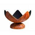 Fire Flower 41 Inch Round Steel Wood Burning Fire Bowl By Ohio Flame