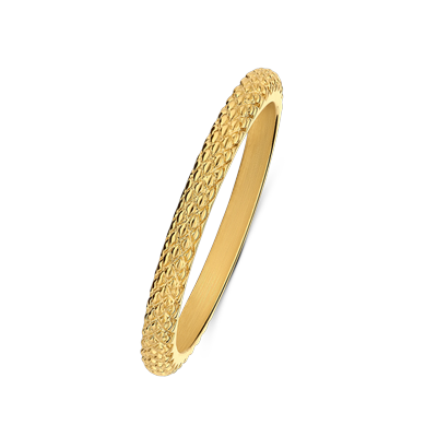 Lucardi Ring Stahl Gold - 53mm Damen Image
