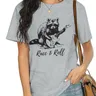 Racc & Roll-T-shirt humoristique à manches courtes pour femme unisexe humoristique humoristique