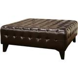 Wildon Home® Soyab Upholstered Ottoman in Brown | 16.5 H x 39.5 W x 39.5 D in | Wayfair 7D5F8BB4AFCF470D972E7B5B88F9911C
