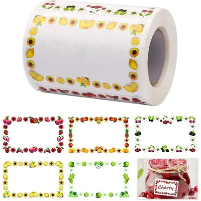 300pcs Food Storage Date Labels Blank Writable Kitchen Classification Label Stickers for Container