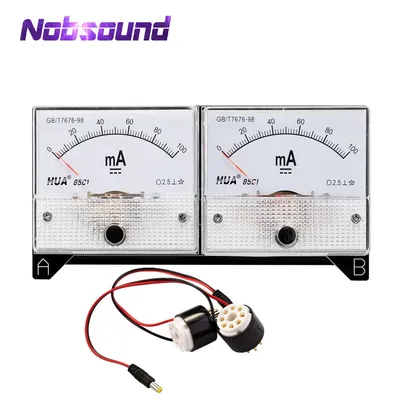 Nobsound Dual Bias Current Probes Tester Meter for EL34 KT88 6L6 6V6 6550 Vacuum Tube Amplifier