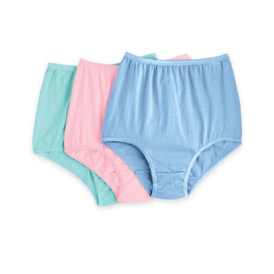 Appleseeds Women's 3-Pack Nylon Panties - Multi - 13 - Misses