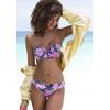 Bügel-Bandeau-Bikini BUFFALO, Damen, Gr. 42, Cup C, blau (marine, pink), Obermaterial: 82% Polyamid, 18% Elasthan. Futter: 100% Polyester, Bikini-Sets, im Mustermix