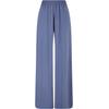 Stoffhose URBAN CLASSICS "Urban Classics Damen Ladies Wide Leg Viscose Pants", Damen, Gr. 5XL, US-Größen, blau (vintageblau), 100% Viskose, unifarben, loose fit, Hosen