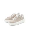 Sneaker ELBSAND "Schnürschuh", Damen, Gr. 38, grau (taupe), Obermaterial: 95% Ziegenleder, 5% Schafsleder. Futter: 100% Lederimitat. Decksohle: 100% Schafsleder. Laufsohle: 100% Synthetik, unifarben, casual, Schuhe, Schnürhalbschuh,Freizeitschuh aus...