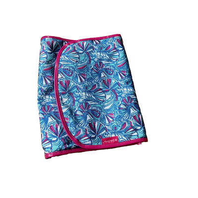 Lilly Pulitzer Bags | Lilly Pulitzer Hanging Toiletry Bag Makeup Travel Fold Up Organizer My Fan Blue | Color: Blue | Size: Os
