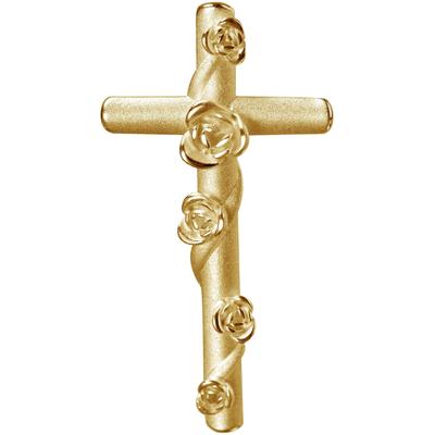 Ketten-Anhänger FIRETTI "Schmuck Geschenk Gold 333 Halsschmuck Anhänger Kreuz", gold (gelbgoldfarben), Schmuckanhänger, 