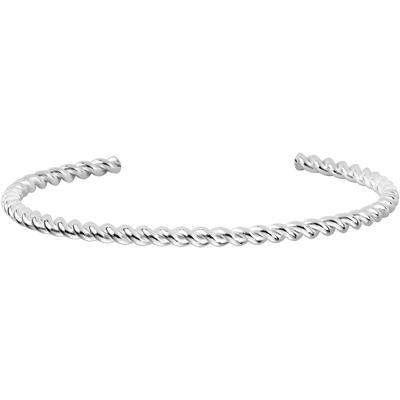 Armspange FIRETTI "Schmuck Geschenk Silber 925 Armschmuck Armband Kordel", silber (silberfarben), Armbänder, Damen, Silb