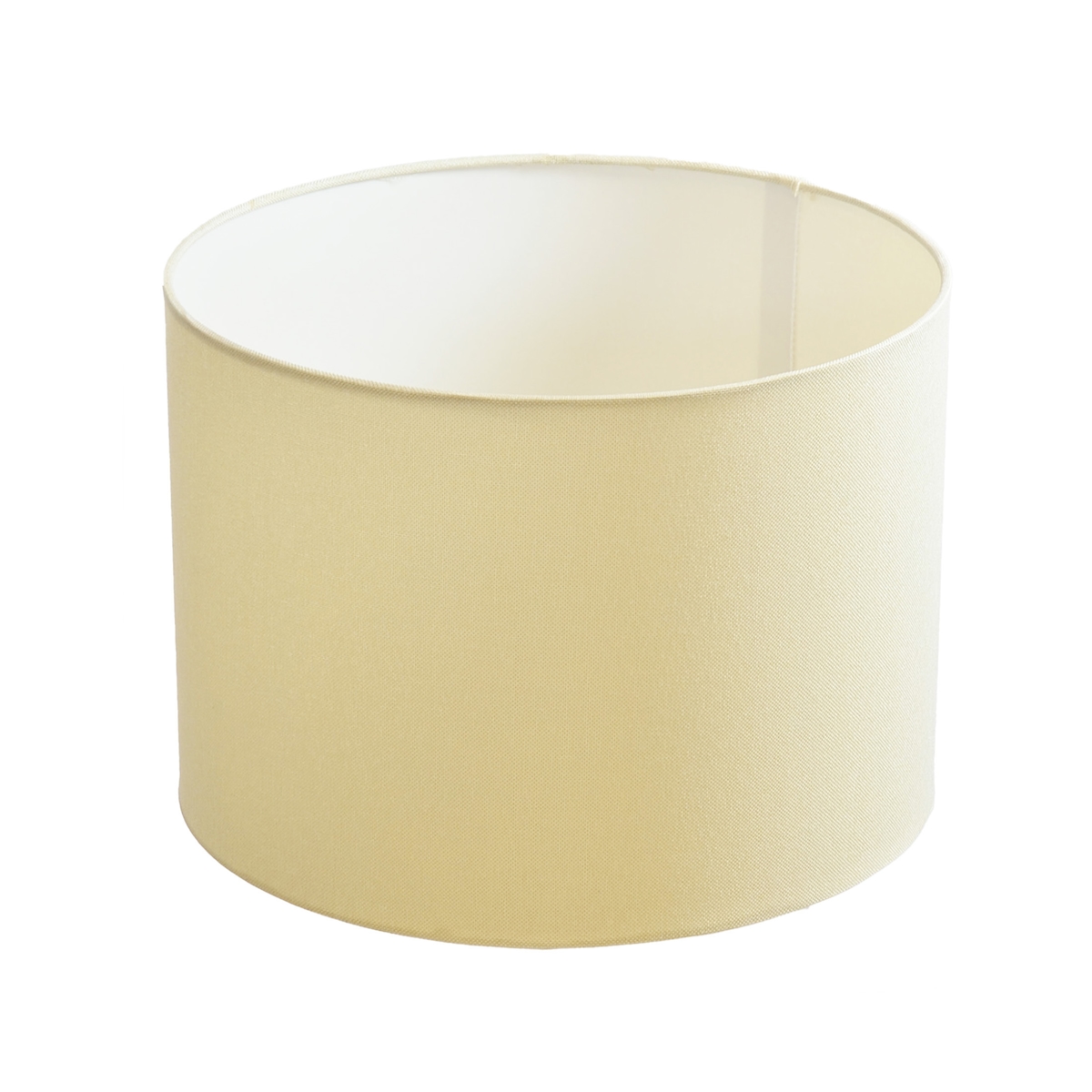 B&S Lampenschirm Ø 25 x 18 cm beige Leinenstruktur Zylinderförmig Image