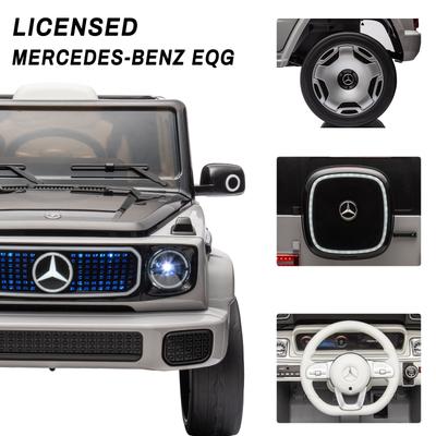 Licensed Mercedes-Benz EQG Electric Car 12V Battery Powered w/Parent Remote Control