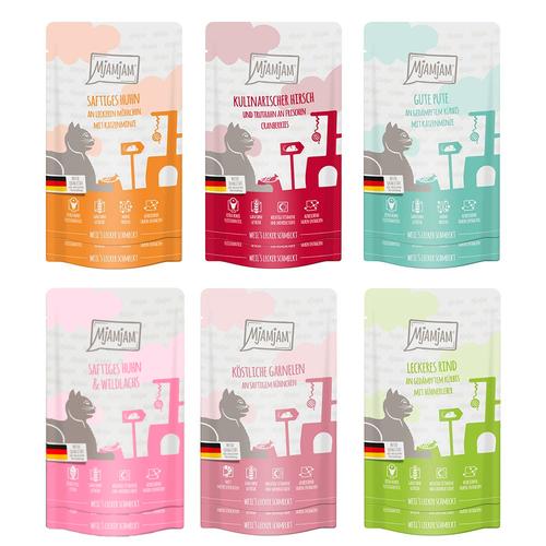 12x125g Mixed Pack 6 Varieties MjAMjAM Wet Cat Food