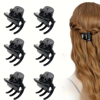 TEMU 6pcs Banana Clip - Non-slip Hair Claw Clip For Minimalist Styling Image