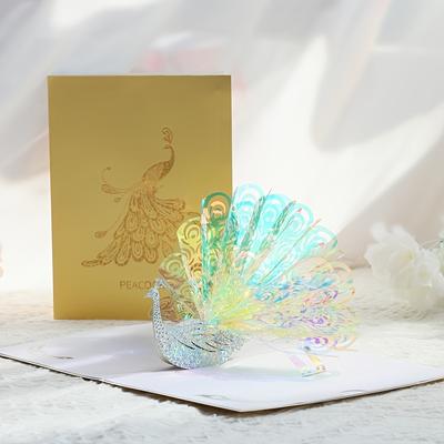 Beautiful Handmade Dream Peacock 3d Greeting Card - Perfect Birthday Gift To Show Your Gratitude!