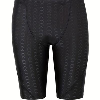 TEMU Sharkskin Swim Swimsuit, Men's Beach Shorts Summer Board Shorts Surfing Beachwear Image