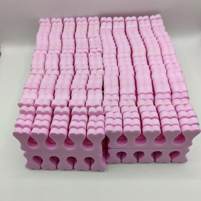 TEMU 100pcs Finger Toe Separators Manicure Pedicure Foot Care Compressed Sponge Nail Art Tools Suitable For Men And Women Image