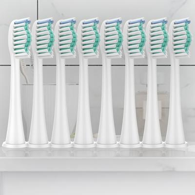8pcs Toothbrush Replacement Heads, Compatible With Sonicare Electric Toothbrushes Snap-on Handles