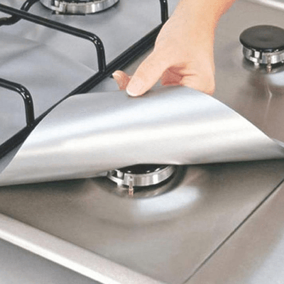 4pcs Stove Surface Protection Pad Stovetop Burner Cover Reusable Gas Stove Protector Oil-proof And Anti-fouling Cleaning Pad