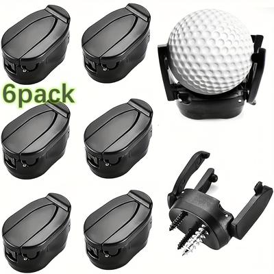 TEMU 6pcs Foldable Golf Ball Pick Up Retriever - Easy To Use Claw Sucker For Putter Grip - Saves Time And Effort On The Course
