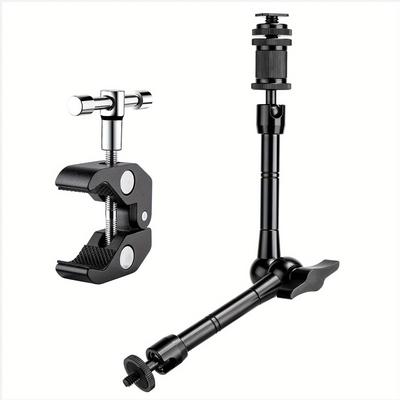TEMU Fomito 11 Inch Articulating Magic Arm + Super Clamp For Dslr Rig Camera To Lcd Monito, Led Video Light Image