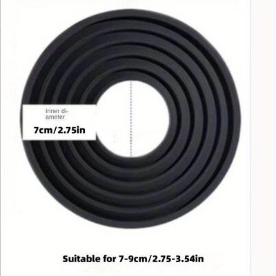 TEMU Blackout Cover Micro Dslr For Camera Lens Blackout Cover Anti Glass Reflective Silicone Lens Cover Foldable Soft Sunshade Image
