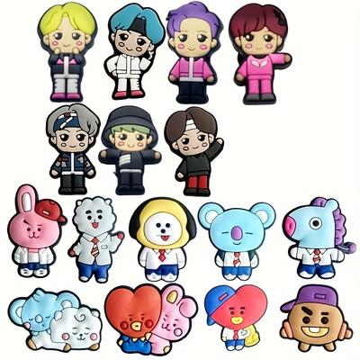 Shoes Charms Anime, 16pcs Durable Waterproof Shoe Decorations, Cartoon Shoe Charms For Clog Bracelet Wristband Accessories Birthday Party Gifts Teens Women