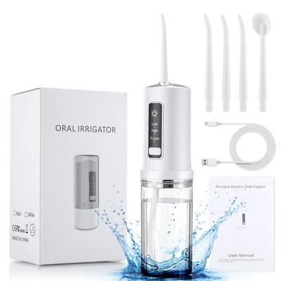 Oral Irrigator, Water Flosser For Teeth, With 4 Replaceable Nozzles, Portable And Rechargeable For Home Travel, For Men And Women Daily Teeth Care, Ideal For Gift