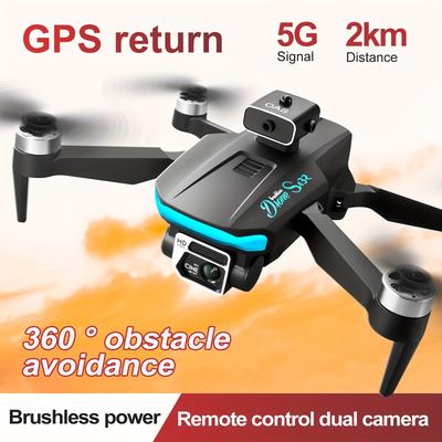 Gps Positioning Drone Professional Grade S132 Brushless Motor, Intelligent Obstacle Avoidance, Optical Flow Positioning, Esc Wifi Dual Hd Camera 18 Minutes Battery Life, Christmas, Halloween Gift