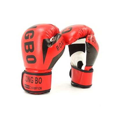 1pair Boxing Gloves, Taekwondo Training Thickened Gloves, Sanda Equipment
