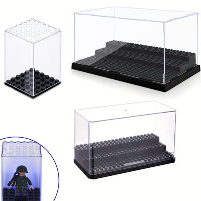Dustproof Stackable Building Block Display Case - The Perfect Gift For Mini-figure & Action Figure Lovers!