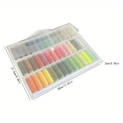 1 Box Of 39 Colors Sewing Thread Polyester Hand Se...