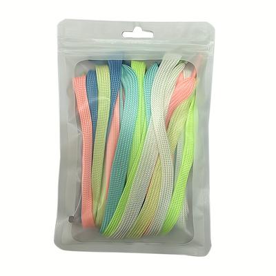 TEMU 6 Pairs Luminous Shoelaces For Women & Men, Fashion Cool Shoelaces For Night Party