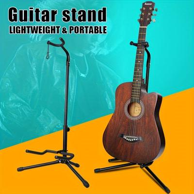 TEMU Robust Guitar Holder, Foldable And Adjustable Guitar Stand