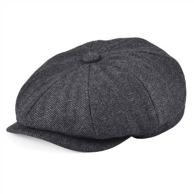TEMU Men's Tweed Newsboy Cap (autumn/winter), Durable And Stylish, Adjustable Fit Image