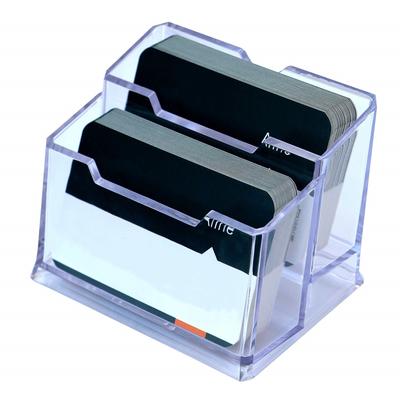 1pc Card Holder 2 Layer Acrylic Business Card Hold...