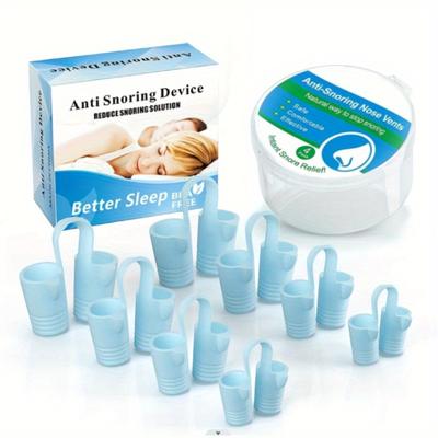8pcs Anti Snoring Devices, Silicone Anti Snoring Nose Clip, Snoring Solution, Comfortable Nasal To Relieve Snore, Stop Snoring For Men And Women
