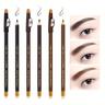 12pcs Eyebrow Pencil Black/ Brown/ Dark Brown Eyebrow Pencil With Sharpener Long Lasting Eyebrow Pen