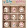 Set, Gender Reveal Tic Tac Toe Board Game - Gender Reveal X And O Game Noughts And Crosses, Wooden Baby Gender Reveal Ideas For Boy Party Decorations