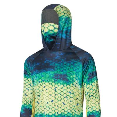 Men's Sun Protection Hooded Shirt With Mask, Activ...