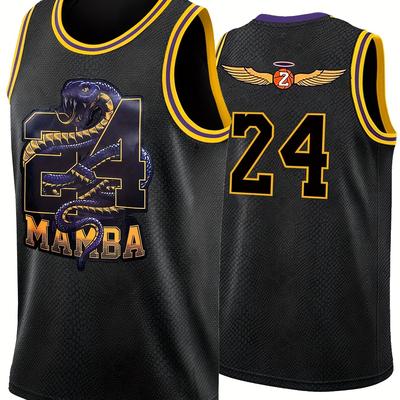 Men's Mamba #24 Embroidered Basketball Jersey, Ret...