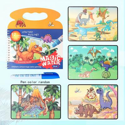 Portable Magic Water Painting Book Children's Painting Book Painting Book Water Painting Repeated Graffiti Painting Set Boys And Girls Watercolor Painting Toys