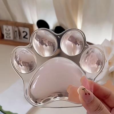 1pc Portable Silicone Wrist Cat Paw Mouse Pad Simple Cute Computer Game Office Game Cartoon Mouse Pad Non-slip Comfortable Soft Durable