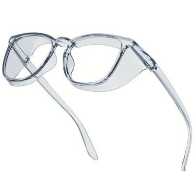 1pc Eye Protection Stylish Safety Glasses, Clear A...