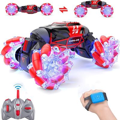 Dual Mode, 4wd 2.4ghz Gesture Sensing , Double Sided 360Â° Rotation Deformation Off-road Vehicle With Lights, Toy Cars For Boys And Girls