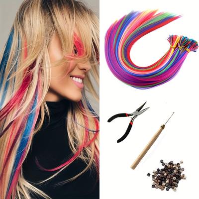 20 Strands/pack Random Ten Colors Synthetic Colore...