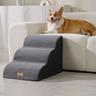 3 Steps Dog Stairs, Dog Ramps For Small Dogs And Cats, Non-slip Pet Steps With Washable Cover For Couch And Sofa