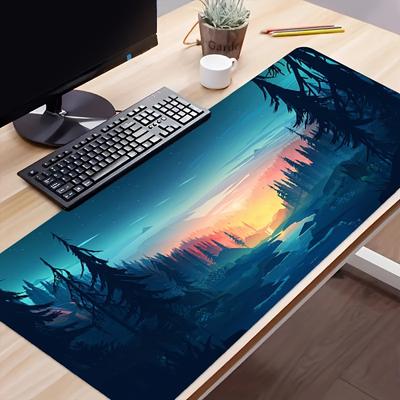 Genki Forest Desk Mat Desk Pad Large Gaming Mouse Pad E-sports Office Keyboard Pad Computer Mouse Non-slip Computer Mat Gift For Boyfriend/girlfriend
