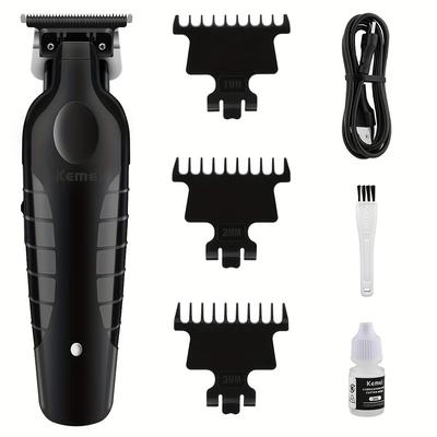 Km-2299 Professional Cordless Hairdressing Hair Clipper, Rechargeable Hair Trimmer Beard 0 Gapped Carving Clipper